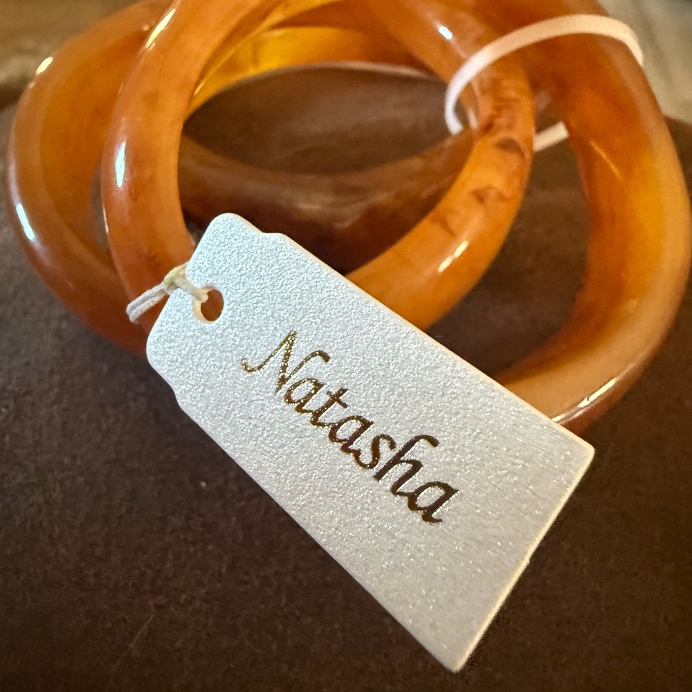 Natasha Couture Amber Hair Bangles